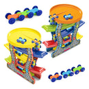 Racing Track Play Set Kids DIY Four-layer Inertial Sliding Car Toys Random A