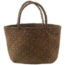 5X(Casual Straw Bag Natural Wicker Tote Bags Women Braided Handbag For Gar S7Z7)