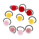 10pcs baby hair accessories cute hairball baby girls head wear rubber bands  Z