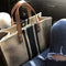 Large Shopper Bag Jumbo Canvas Totes Beach Bag Big Shoulder Bag Summer Stri Y6U6