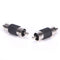 6 Pcs Straight AV RCA Male to Male Connectors Couplers Adapters BD3C