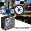 Flow Meter Indicator, G1/4 Threaded 6 Impeller 3 Ways for Pc Computer Water Q3O6