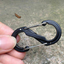 5x 8 Shape Buckle Double Gated Carabiner Key Ring Clip Hook Snap Outdoor Hi K8T3