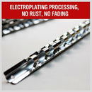 Socket Rack Holder 1/4 Inch 3/8 Inch 1/2 Inch With 16 Clips On Rail Tool Or