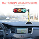 Car Ornaments Mini LED Traffic Lights Signals Auto Interior Decoration (B) A