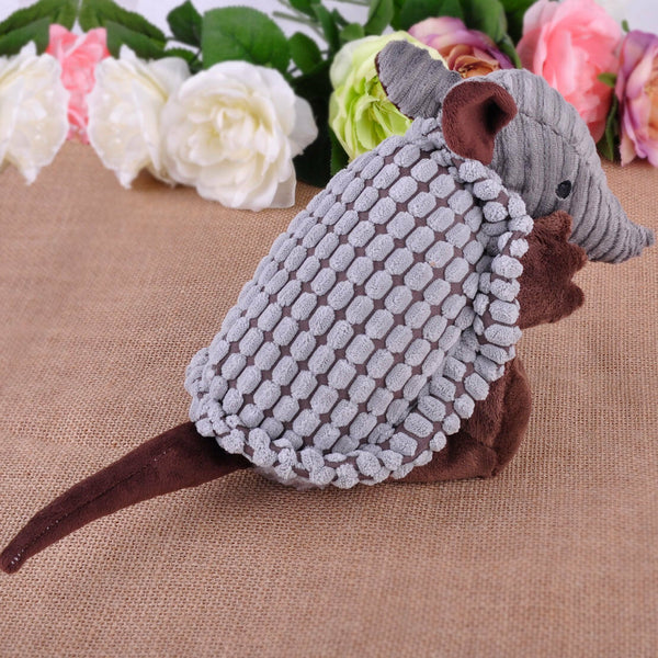 Cute Little Armadillo Plush Sound Squeaky Animal Pet Dog Training Chew Toys