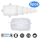 6PCS/Set Stretch Silicone Food Bowl Cover Storage Wraps Seals Lids DIYB Gn