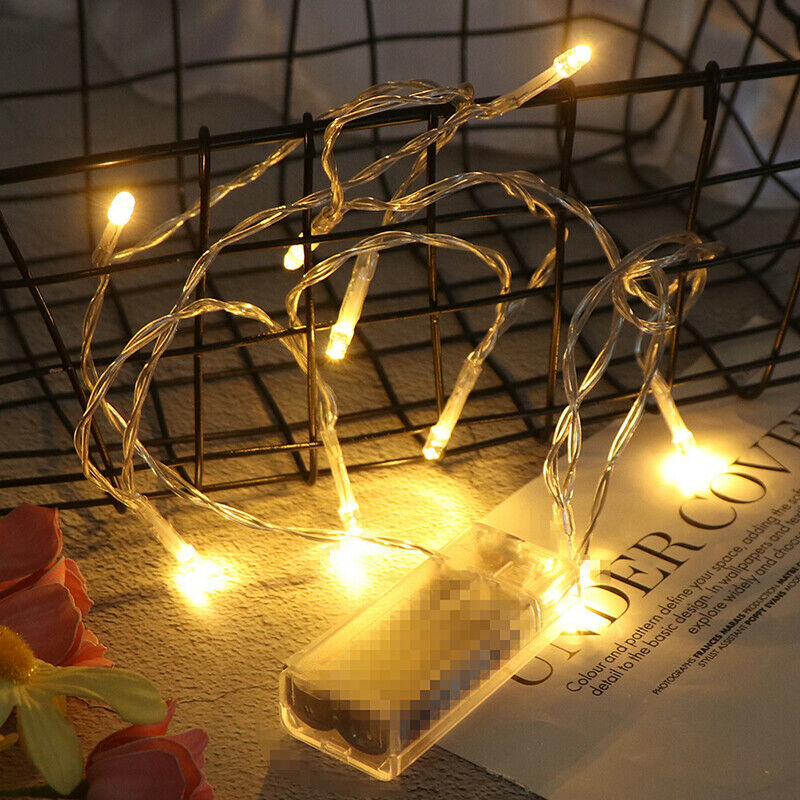 1.5m 10LEDs Gypsophila Lamp Battery Powered  Christmas Party Tree Decorati S3C