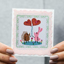 Heart Hedgehog Metal Cutting Dies for DIY Scrapbooking Embossing Stencils