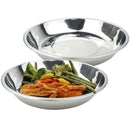 Kichen Camping Stainless Steel Tableware Dinner Plate 1 Food Container Tool A1B8