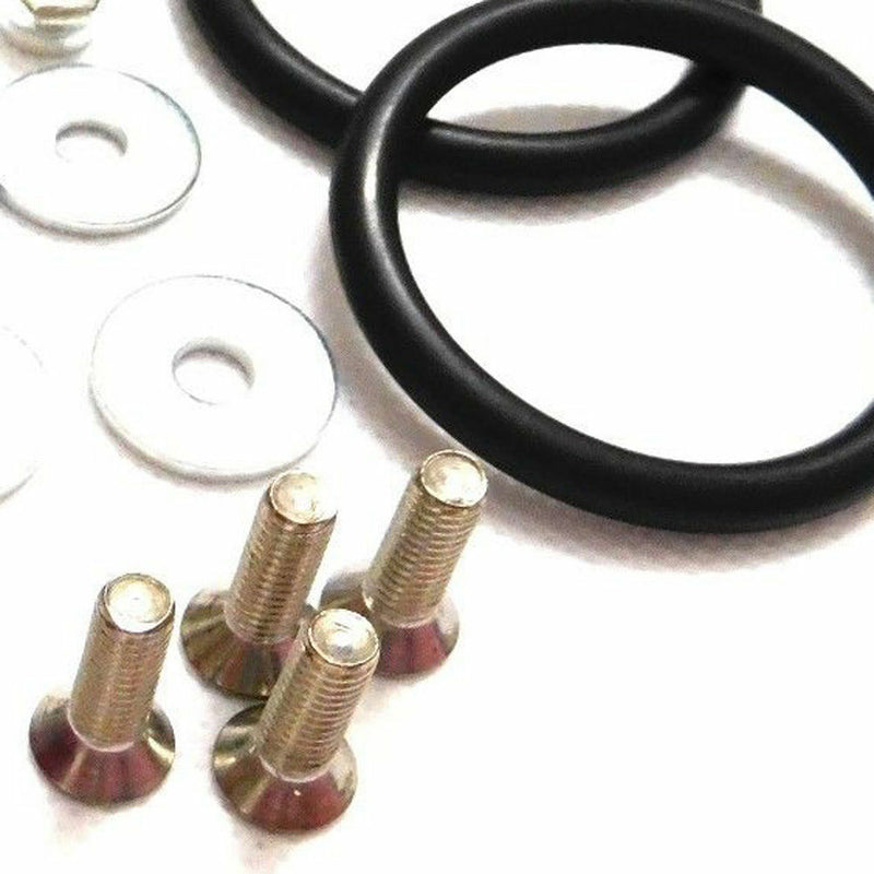 1-Set JDM Universal Quick Release Fasteners Red Kit Fit For Bumper & Trunk Hatch