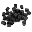 30 pcs Table Chair Rubber Feet Cover 20mm Inner Diameter Cone Shaped Black P2D1