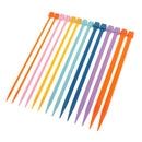 14pcs 7 Sizes Crochet Hook Single End DIY Striaght Kntting Hook 25cm Plastic