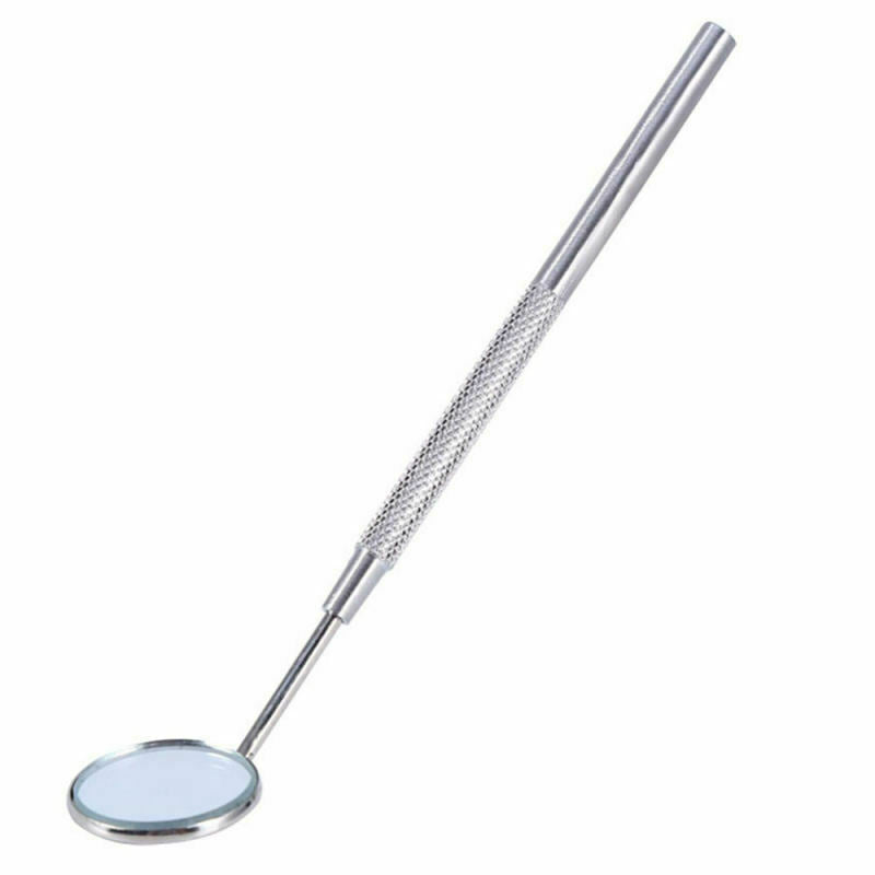 2 PCS Illuminating Stainless Steel Mouth Mirror Dental Instrument Reflector Care