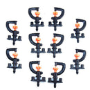 10pcs Micro Garden Irrigation Rotable Sprinkler Head Plant Watering Garde New