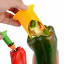4pcs Pepper Cutter Corer Slicer Tomato Fruit Vegetable Kitchen Tools Creative
