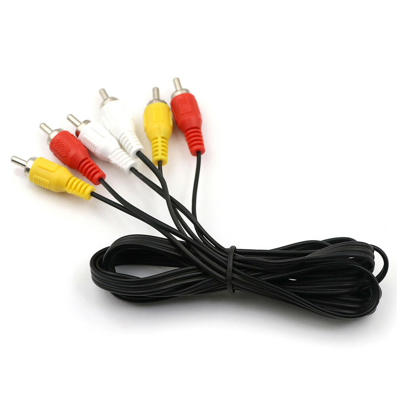1.5m 3 RCA Composite Male to Male Audio Video AV Cable for DVD TV -Q