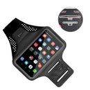 Outdoor Running Phone Holder Armband Case Sports Jogging Wrist Band (Grey) A