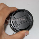 58mm Center Pinch Snap on Front Cap For Sony Canon Nikon Lens Filters LJ