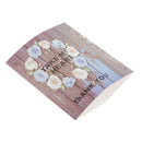 12 Set/Pack Color Printed Jewelry Necklace Packing Box Gift Box, White Wreath