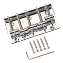 5-saddle Bridge Set for 5 String Electric Bass Guitar Part Replacement
