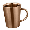 2x Stainless Double Walled Insulated Water Cup Coffee Mug with Handle