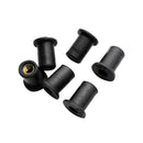 6pcs M4 Rubber Well Nut Motorcycle Metric Windscreen Wellnuts BRASS NUTS
