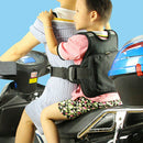 Motorcycle Child Kid Safety Seat Strap Baby Harness Belt Reflective Black