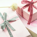 8 Colors 3/8 inch Wide 91cm Long Premium Glitter Velvet Sparkle Fabric Ribbon