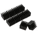 Set Of 10 Aluminum Heatsinks For Triode, IC, PCB, LED Transistor, Size