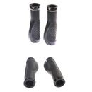 2X Soft Nonslip Bike Handle Bar Grip with Black Aluminum Alloy Lock Ergonom