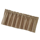 3Pcs Brown Rod Pocket Short Tier Curtains Panels Half Drapes for Bathroom