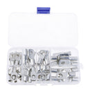 60 Copper Tube Terminal Set Battery Welding Cable Lug Ring Crimp Connectors Tool