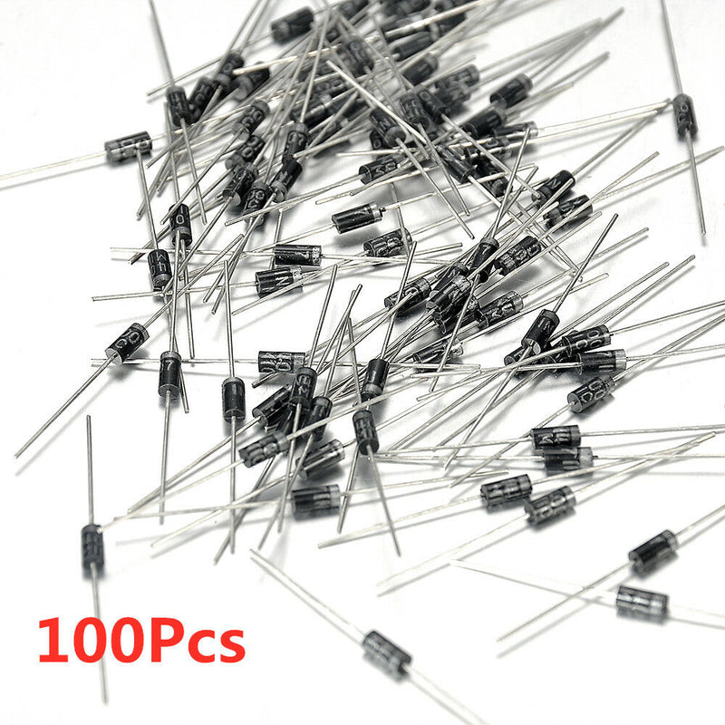 Whosale 100PCS 1A 1000V Diode 1N4007 IN4007 DO-41 Rectifie Diodes Kit Useful