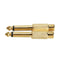 2pcs 6.35mm 1/4inch Male Mono Plug To RCA Female Audio Adapter Connector A#S