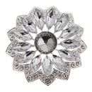 Sparkly 5.8cm Floral Alloy Crystal Rhinestone Shank Buttons Sewing Crafts