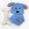 Cute Baby Hat Pants & Bone Set Crochet Knit Dog Costume Photo Photography Prop