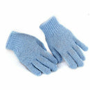 Pair Massage Friction Blue Gloves For Shower Bath Z7M5