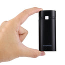 USB Power Bank Battery Charger Case DIY Box With LED Light for Phone black