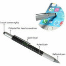 5 Pcs Multi-Tool 6 In 1 Ballpoint Pen With Ruler, Level Gauge, Ballpoint Pe V8N5