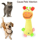 Funny Animal Shape Cute Pet Puppy Dog Toys Soft Plush Sound Squeaky Giraffe K1C8