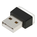 Mini USB White LED Car Interior Light Neon Atmosphere Ambient Lamp