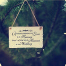 Because Someone We love is in Heaven Wedding Sign Plaque Hanging Decoration