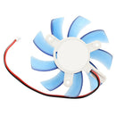 5X(75mm 12VDC Blue Plastic VGA Video Card Cooling Fan Cooler for Computer G5H4)