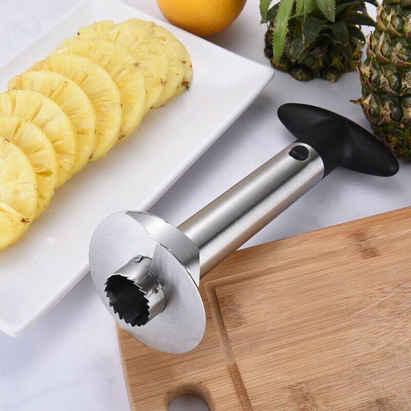 4pcs Stainless Steel Pineapple Fruit Corer Slicer Cutter Peeler Kitchen To DOM