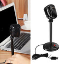 Plug and Play USB Microphone Studio Condenser Recording Podcast Desktop PC Mic