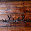 Cast Iron Antler Wall Hook Hanger Home Decoration Elk Coat Hat Scarf Rack BlD7N2