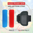 Leg Fixing Strap Sport Band+Non-Slip Ring-Con Grips Fit for Nintend Switch A