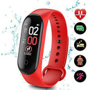 M4 0.96 inch IPS Touch Smart Bracelet Heart Rate Fitness Tracker (Red) A