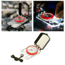 Compass Camp Survival Hiking Compass Glow In Dark Scale Ruler Baseplate Compass